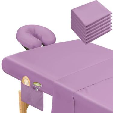 Imagem de Conjunto de lençóis de mesa de massagem Mixweer 3 conjuntos de microfi