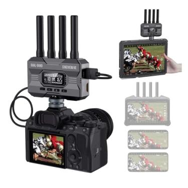 Imagem de Accsoon Transmissor e receptor de vídeo HDMI sem fio CineView HE, transmissor de câmera UVC Live HDMI 365.8 m RNG. 60ms LAT, monitoramento de até 4 RX ou aplicativos (iOS/Android), videografia 1080p