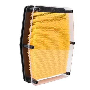 Imagem de Acouto 3D Pin Art Board Brinquedo Sensorial para Autismo Alívio do Estresse DIY Criatividade para Crianças e Adultos Amarelo