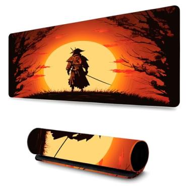 Imagem de Mouse Pad Gamer Profissional Confortável Antiderrapante Escritório e Games 90x40cm Diversas Estampas Samurais (Samurai | 15)