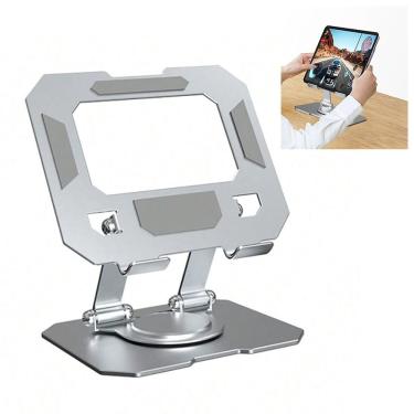 Imagem de Suporte Mesa Notebook Tablet Celular Aço Carbono 360 Graus Ajustavel Dobravel Resistente Antiderrapante