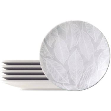 Imagem de Jogo De Pratos Fundos Tramontina Porcelana Arbo 21Cm 6 Pç