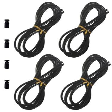 Imagem de Cabo de substituição para corda de salto rápido, 4 peças de fio de aço inoxidável de 2,8 m com revestimento de polímero para cordas de salto de alta velocidade, adequado para cabo de corda de salto de