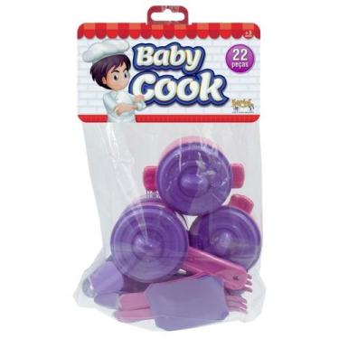 Imagem de Kit de Panelinhas Baby Cook Brincar de Casinha 22 Peças Solapa Kepler