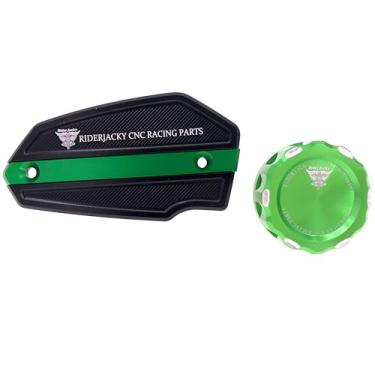 Imagem de Riderjacky Compatível com tampa do reservatório de fluido do cilindro mestre do freio dianteiro traseiro da motocicleta Kawasaki Z650 Z 650 ER650 Z 900 ZR900 Z900 2017-2024 | Z 650RS ER650 Z650RS 22