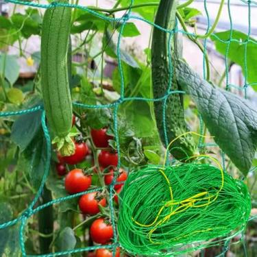 Imagem de 1 peça rede de nylon forte para jardim, plantas ao ar livre, trepadeira, jardim, trepadeira, rede durável de proteção contra pássaros (0,9 x 1,8 m)