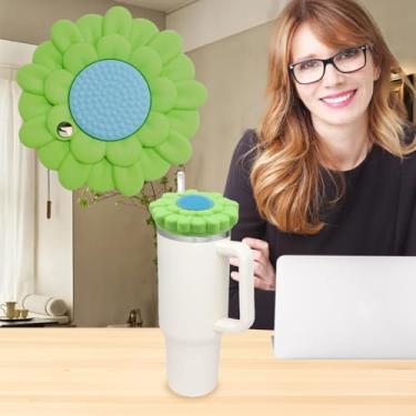 Imagem de Tampa à prova de poeira e canudo para Stanley Cup 1,134 g, acessórios de topo de canudo engraçados fofos e divertidos, acessórios de copo Stanley de 1,134 g selados, à prova de poeira e respingos para