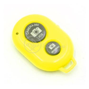 Imagem de Controle Remoto Disparador De Fotos Bluetooth Selfie Amarelo