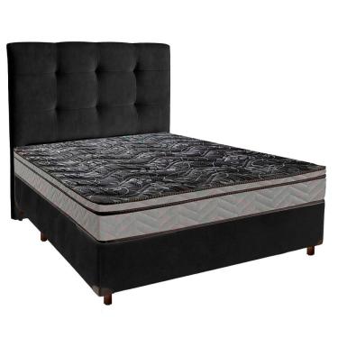 Imagem de Kit Cabeceira + Cama Box + Colchão Casal D28 Conforto Paropas