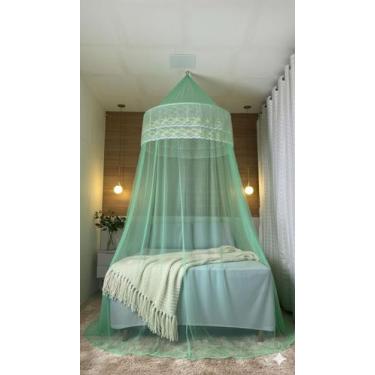 Imagem de Mosquiteiro Indiano de Teto Casal Gigante Box/Queen/King sem Abertura 