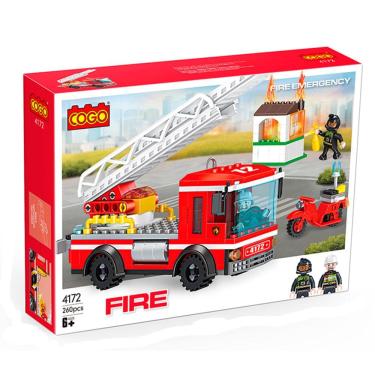 Imagem de Blocos de Montar NeoTown Resgate dos Bombeiros 260pcs 4172 - Dorémi