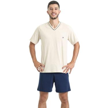 Imagem de Pijama Masculino em Malha de Algodão Puff