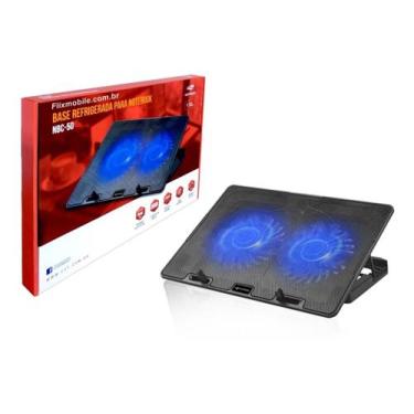 Imagem de Base Refrigerada para Notebook com Cooler Duplo C3 Tech até 15,6 Poleg