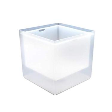 Imagem de Balde de gelo de camada dupla de 3,5 L, refrigerador de vinho champanhe branco, refrigerador de bebidas, material PP de grau alimentício, inclui pinças e bandeja