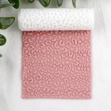 Imagem de Rolo de textura de gotas de chuva de argila de polímero carimbos de cerâmica rolo de argila ferramentas DIY em relevo rolos de textura de cerâmica para brincos de cerâmica, fabricação de joias