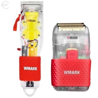 Imagem de Kit Barbeador Elétrico Shaver Wmark E Máquina De Corte Wmark