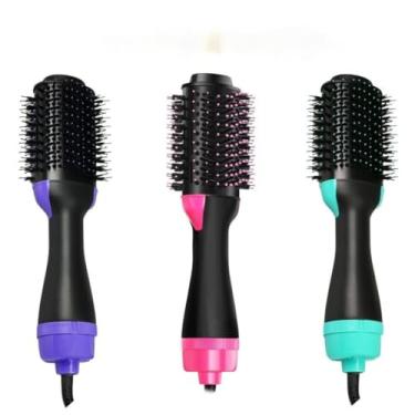Imagem de Escova de cabelo Secadora de Cabelo 110V/220V Alisador Elétrica Quente Prancha alisadora de cabelo(aleatório,220V)