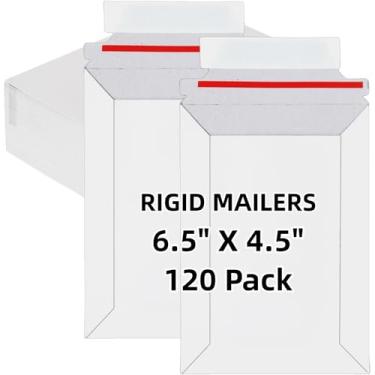 Imagem de TFONSIGI Pacote com 120 envelopes rígidos autovedantes 16,5 cm x 11,4 cm, envelopes rígidos para cartões de 10 x 15 cm, foto, CD, convite, cartão postal, quadrinhos, fotos, documentos