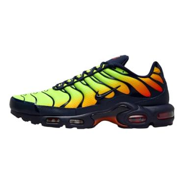 Imagem de Nike Tênis masculino Air Max Plus (Lemon Venom/Hyper Crimson/Laser Orange/Blackened Blue), Venom Limão/Hyper Crimson/Laser Orange/Blackened Blue, 43