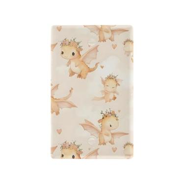 Imagem de SEHANY Capa de tomada de parede de dinossauro engraçado não utilizada, tamanho padrão e à prova de calor, placas decorativas para decoração de escritório doméstico (11,5 cm x 7 cm)