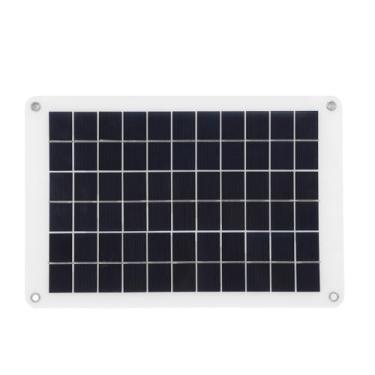 Imagem de Alomejor Carregador de Bateria Solar de 15W, Painel Solar Policristalino, Alta Eficiência 12V 24V 10A Ideal para Carro, Barco, Trator
