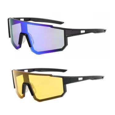 Imagem de Kit 2 Óculos De Sol Beach Ciclismo Tennis Dirigir À Noite-Unissex