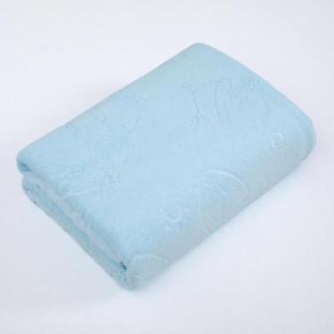 Imagem de Toalhas Material de Microfibra Premium Multicolorido AgradáVel ao Toque Altamente Absorvente Ideal para Usar ApóS o Banho para Promover o Relaxamento(AZUL BB)