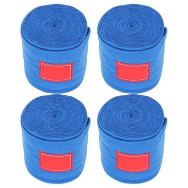 Imagem de A perna do polo do cavalo envolve a atadura protetora do poliéster engrossa alonga para atividades equestres (Jewel Blue)