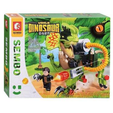 Imagem de Bloco de Montar da Sembo de Dinossauro com 150 Peças, Brinquedo de Mon