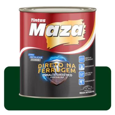 Imagem de Esmalte Direto no Ferrugem Verde Folha 3,6L Sintético Solvente Maza