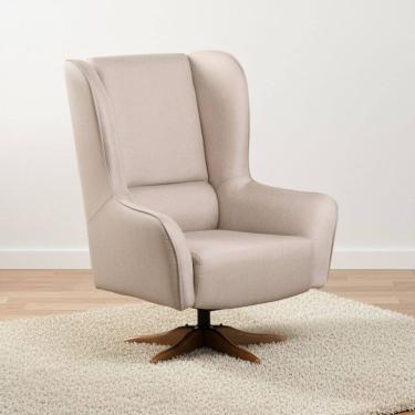 Imagem de Poltrona de Amamentação Baby Giratória e Balanço Lorena Bege