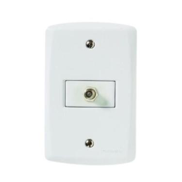 Imagem de Conjunto 4x2 Tomada Tv Coaxial - Radial Pollar