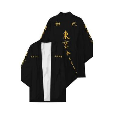 Imagem de Japonês Ukiyo-e Estilo Borboleta Padrão Quimono Feminino Moda Clássico