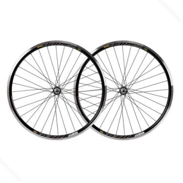 Imagem de Par De Roda Aro 26 Escape 36 Furos Montada Completa C/ Cubos De Aço Di