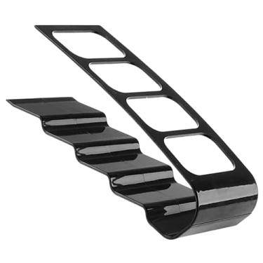 Imagem de LiebeWH Suporte de Controle Remoto, Plástico Com 4 Compartimentos, Organizador Elegante para Controle Remoto de TV e Acessórios, Perfeito para Uso Doméstico e No Escritório (Preto)
