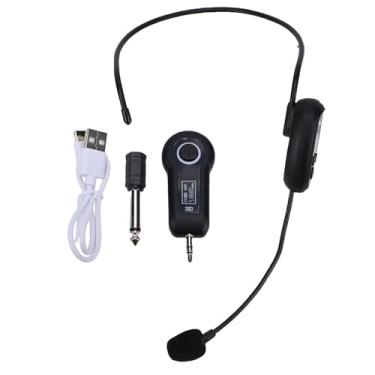 Imagem de Jectse Microfone de Fone de Ouvido Sem Fio, Microfone Portátil UHF de 2,4 G Com Plugue de 3,5 Mm 6,35 Mm, para Ensino de Fitness Guia Turístico Amplificador de Voz Alto-falante Karaokê (1 por 1)