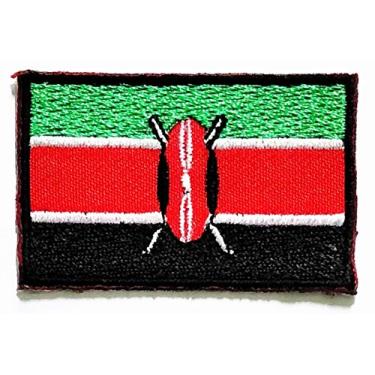 Imagem de Nipitshop Remendos Mini Bandeira do Quênia Bordado para Roupas Mochilas Camiseta Jeans Saia Coletes Cachecol Chapéu Bolsa