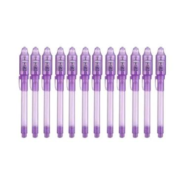 Imagem de Conjunto De Canetas De Tinta Invisível 4-12pcs Com Luz UV, Marcador Má