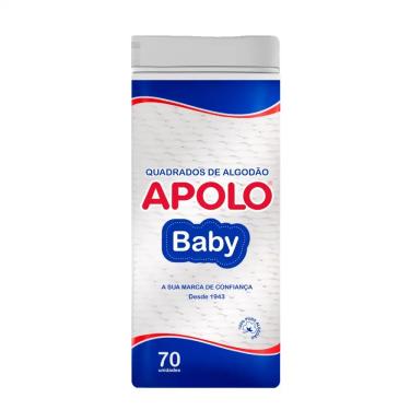 Imagem de Algodão Quadrados Baby com 70 Unidades Apolo