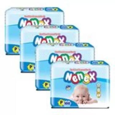Imagem de Fralda Nenex 4 Pacotes Tamanho P - 400 Fraldas