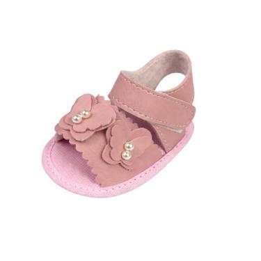 Imagem de Sandália Feminina Laços Borboleta com Pérolas  Elegante, Moda Verão, C