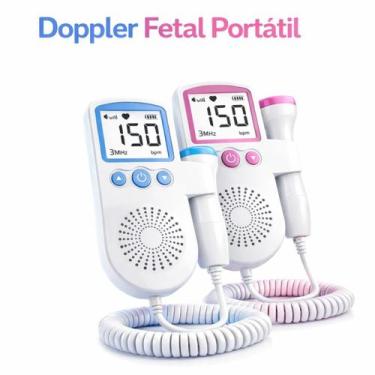 Imagem de Aparelho Fetal com Display LCD 3MHz Portátil para Ouvir Batimentos do 