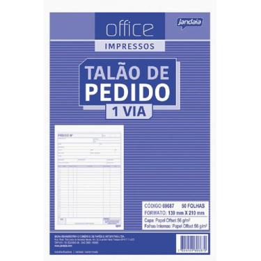 Imagem de Talão de Pedido 1/18 139x210 50Fls 1 Via Jandaia
