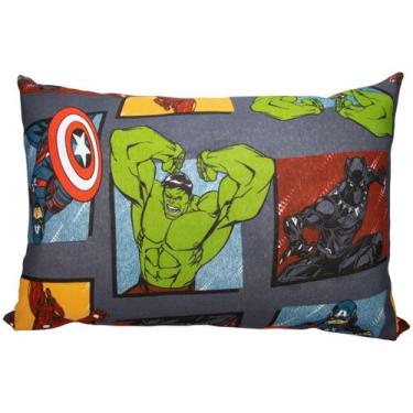Imagem de Fronha Infantil 100% Algodão Vingadores Travesseiro Menino - Portallar