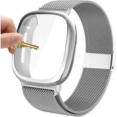Imagem de Compatível com 3 pulseiras Fitbit Sense/Versa, pulseira de substituiçã