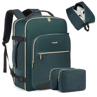 Imagem de Mochila de Viagem LOVEVOOK 40L - Para Laptop 17" - Verde