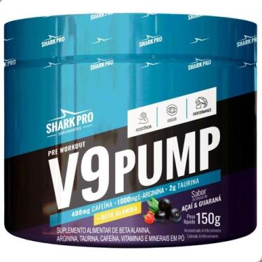 Imagem de Pre Workout V9 Pump Energy 150g Shark Pro, Açaí com Guaraná