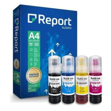 Imagem de Kit Cores Tintas Refil para L4150 L4160 L4260 L6161 L6171 L6191 L6270 