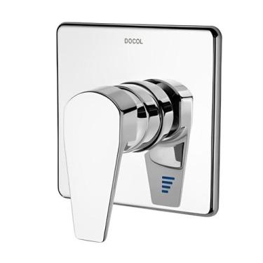 Imagem de Acabamento Monocomando Para Chuveiro e Ducha Higiênica Alta Pressão 1/