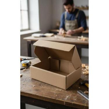 Imagem de Caixas Papelão Correio 16x11x5cm P/ Envios - Pacote 50 Unid. - Congrat